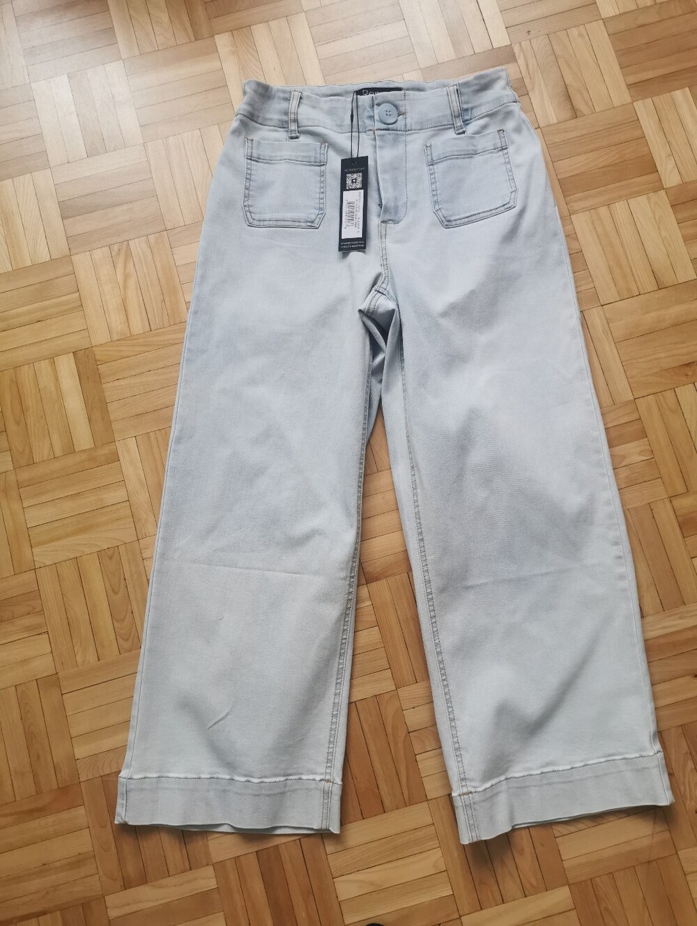 Renuar Blue Denim Wide-Leg Jeans